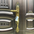 Best price top supplier luxury design metal galvanized security steel door for villa